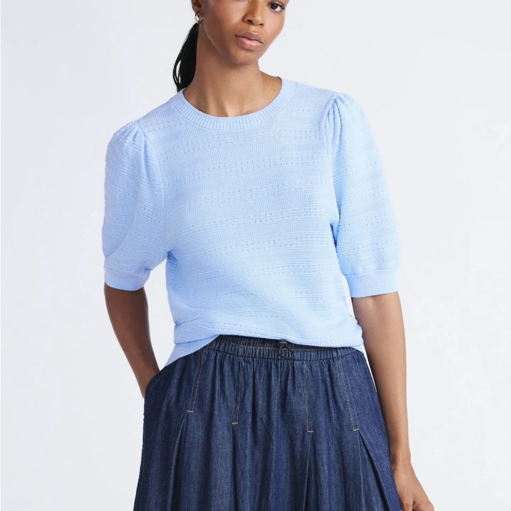 Elegant Sky Blue Women's Blouse